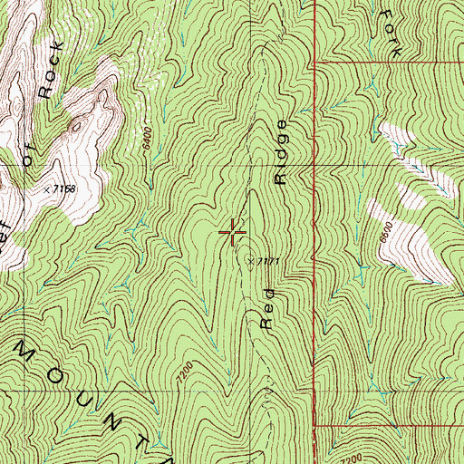 Topographic Map of Red Ridge, AZ