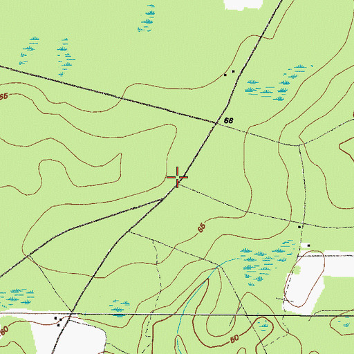 Topographic Map of White School (historical), GA
