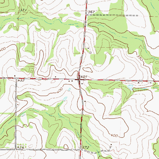 Topographic Map of Bay Spring School (historical), GA