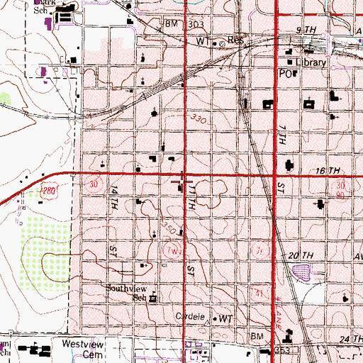 Topographic Map of Bethel Christian Methodist Episcopal Church, GA