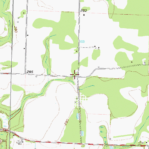 Topographic Map of Bridges School (historical), GA