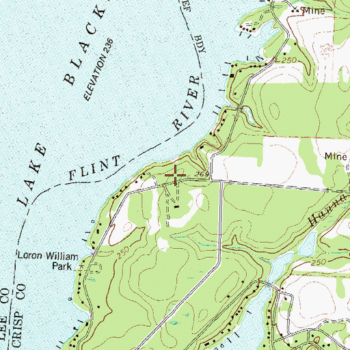 Topographic Map of Fort Early Monument, GA