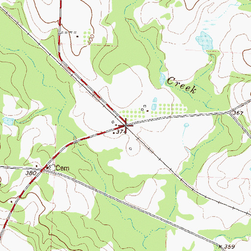 Topographic Map of McKenzie, GA