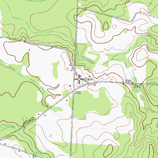 Topographic Map of Zion Hill School (historical), GA