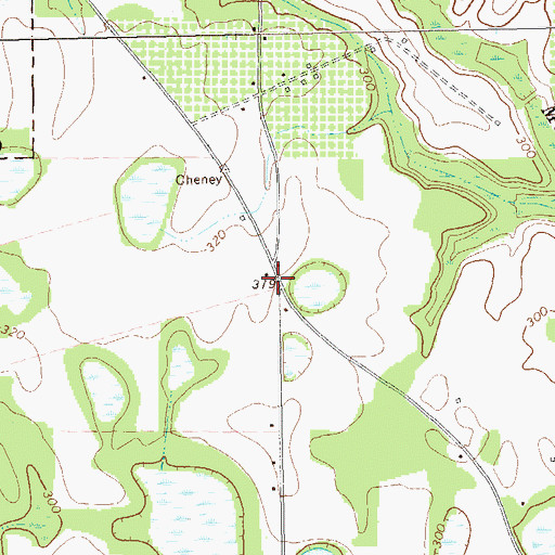 Topographic Map of Kemps Store (historical), GA