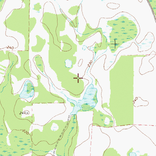 Topographic Map of Morgan Baptist Church, GA