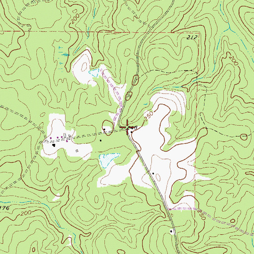 Topographic Map of Bingham (historical), GA