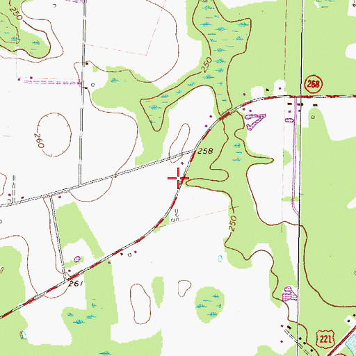 Topographic Map of Elbethel Church, GA
