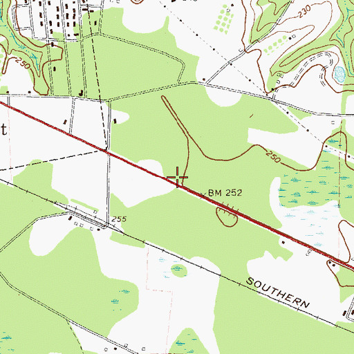 Topographic Map of Good Shepherd Church, GA