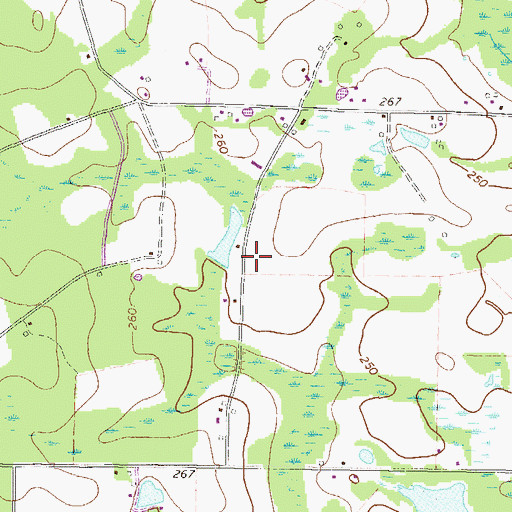 Topographic Map of Hearns Chapel (historical), GA