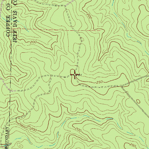 Topographic Map of Paceville (historical), GA