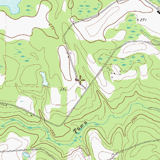 Topographic Map of Pine Forest School (historical), GA