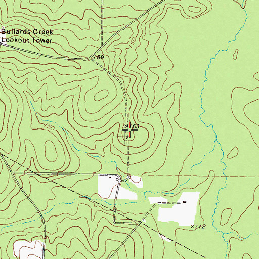 Topographic Map of Union Grove School (historical), GA