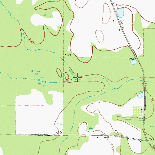 Topographic Map of Acocks Creek, GA