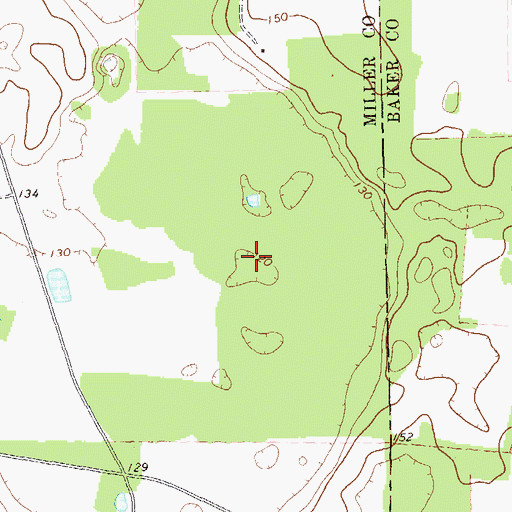 Topographic Map of Big Pond (historical), GA