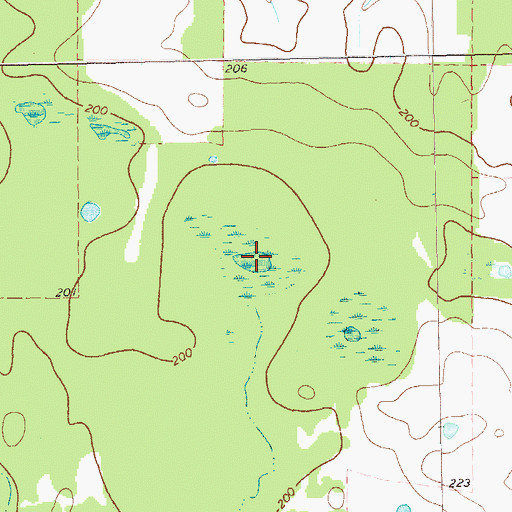 Topographic Map of Cow Pen Pond, GA