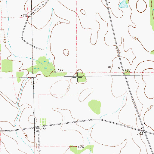 Topographic Map of Indian Pond (historical), GA