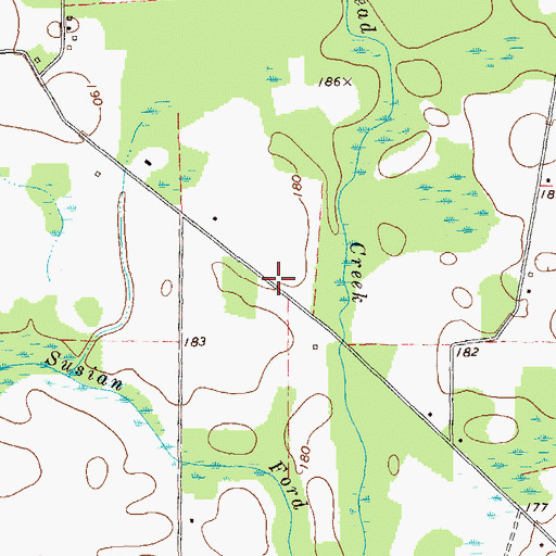 Topographic Map of Kaney Head School (historical), GA
