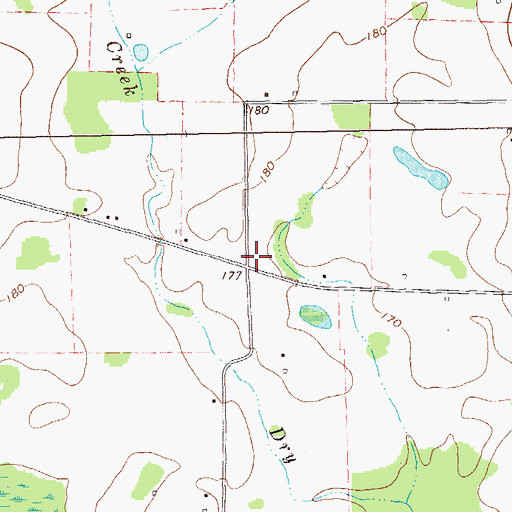 Topographic Map of McCormick School (historical), GA