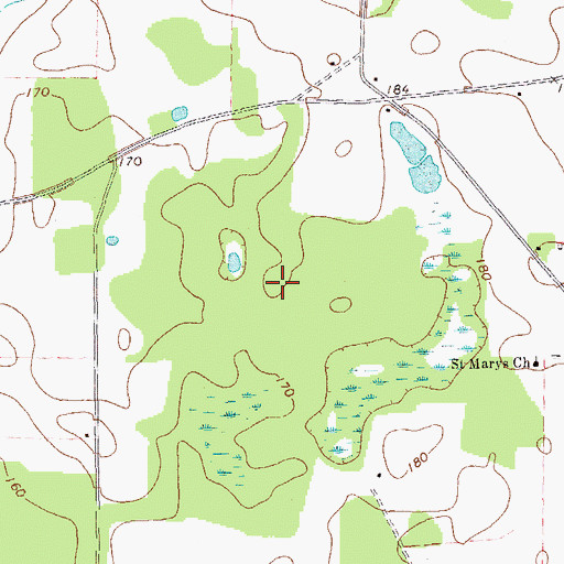 Topographic Map of McLendon School (historical), GA