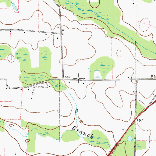 Topographic Map of Newberry School (historical), GA