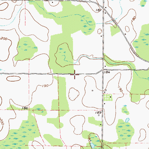 Topographic Map of Porto Rico School (historical), GA