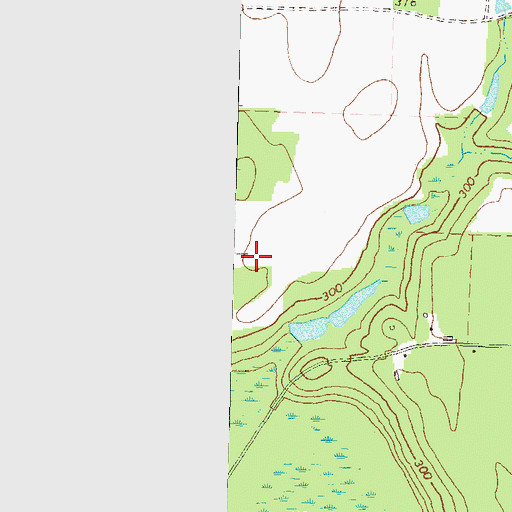 Topographic Map of Bass Pond, GA
