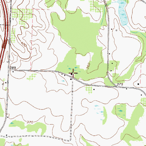 Topographic Map of Browns Chapel, GA