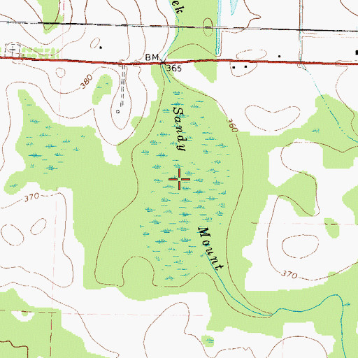 Topographic Map of Cypress Pond, GA