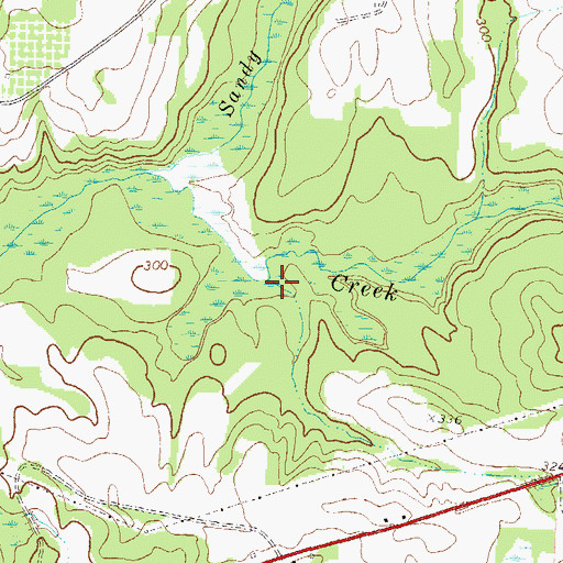 Topographic Map of Davis Spring, GA