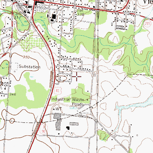 Topographic Map of Dooly County Farm (historical), GA