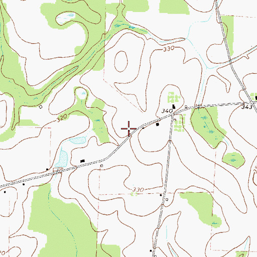 Topographic Map of Franklin School (historical), GA