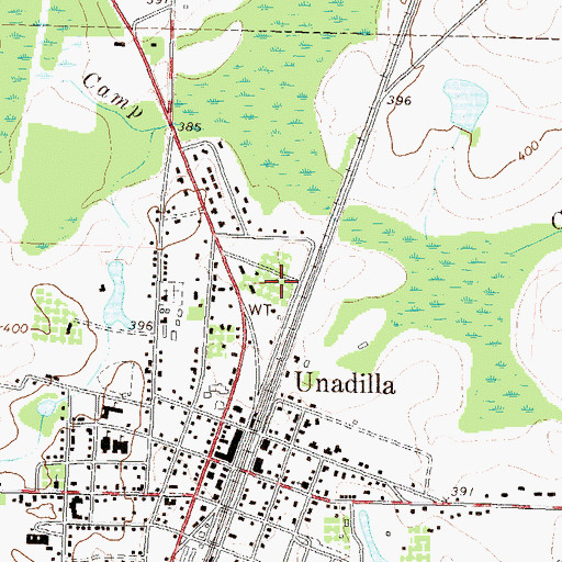 Topographic Map of Harmon Park, GA