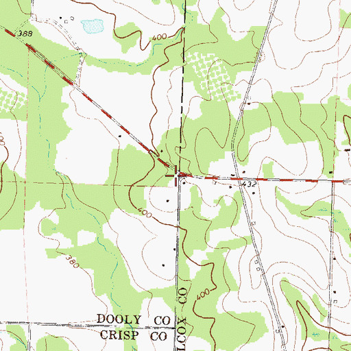 Topographic Map of Nelson Grove Church (historical), GA