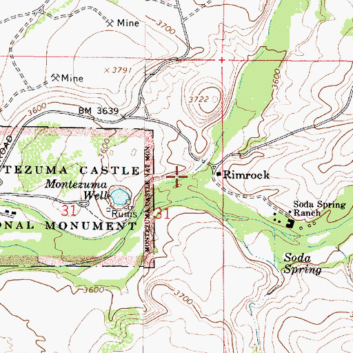 Topographic Map of Red Tank Draw, AZ