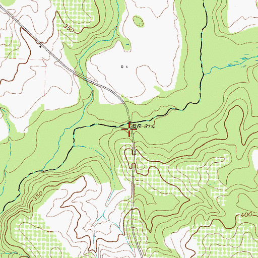 Topographic Map of Rock Dam Church (historical), GA