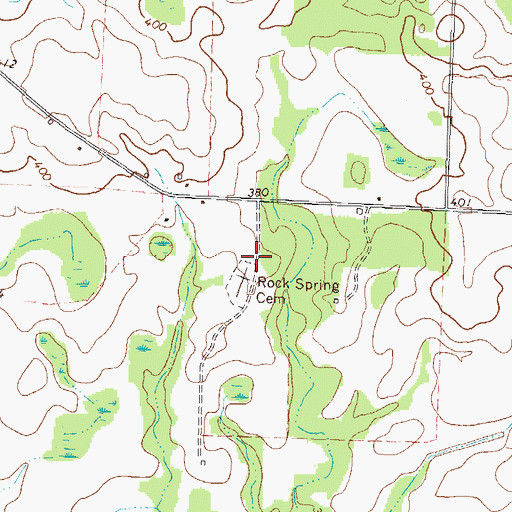 Topographic Map of Rock Spring Church (historical), GA