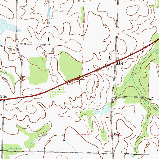 Topographic Map of Saint Pauls Church (historical), GA