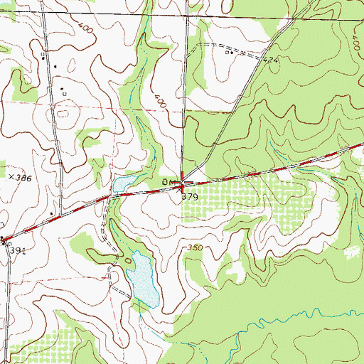 Topographic Map of Smiths Store (historical), GA