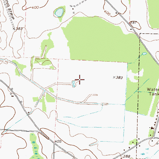 Topographic Map of Wolf Pond (historical), GA