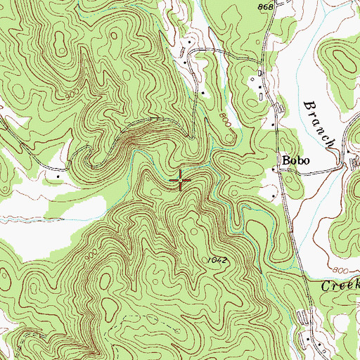 Topographic Map of Orr Mill (historical), GA