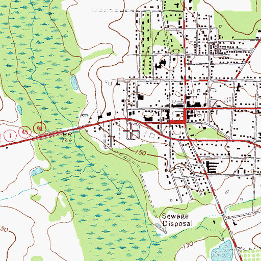 Topographic Map of Colquitt City Cemetery, GA