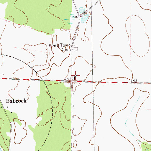 Topographic Map of Jones-Babcock School (historical), GA