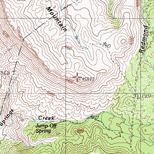 Topographic Map of Redmond Mountain, AZ