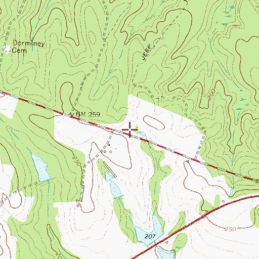 Topographic Map of Dorminy School (historical), GA