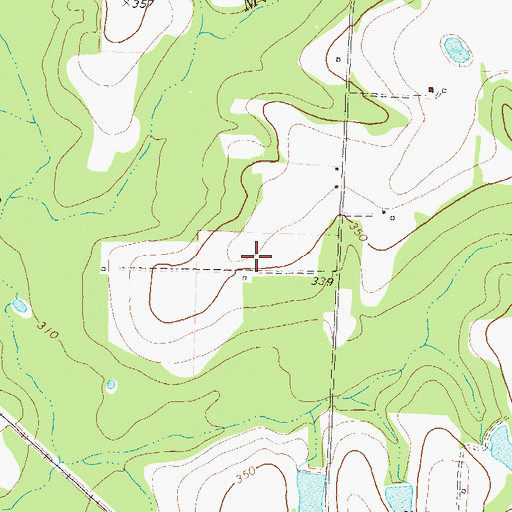 Topographic Map of Gibbs Cemetery, GA