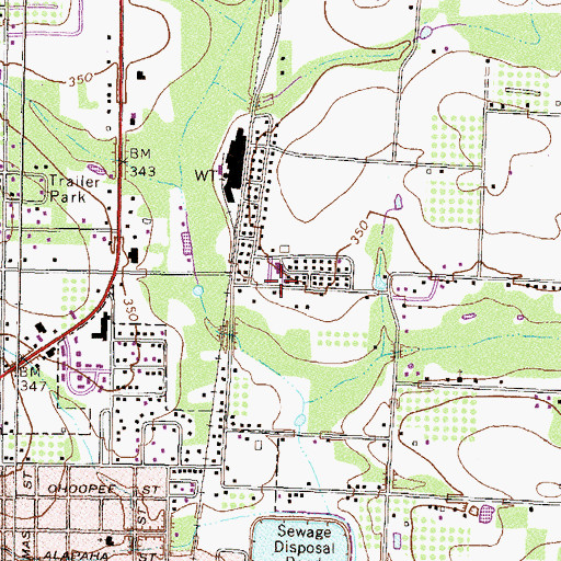 Topographic Map of Hunter School (historical), GA
