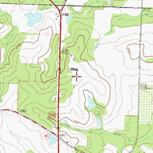 Topographic Map of Providence Church (historical), GA