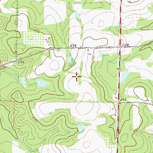 Topographic Map of Vaughn Taylor School (historical), GA