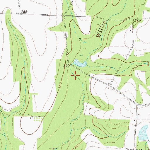 Topographic Map of Williamson Pond (historical), GA